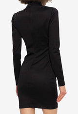 Moschino All-Over Logo Mini Dress 241EM A0412 2742-1555 Black