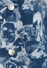 Stella McCartney Animal Forest Denim Jacket Blue 6D0197 3SPH65-4709