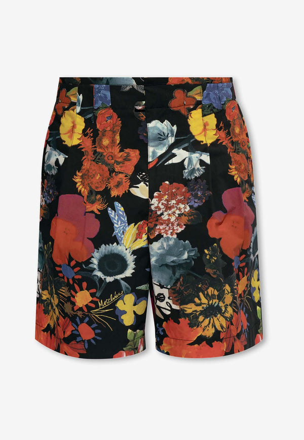 Moschino Floral Print Bermuda Shorts 241ZR J0323 2054-1888 Multicolor