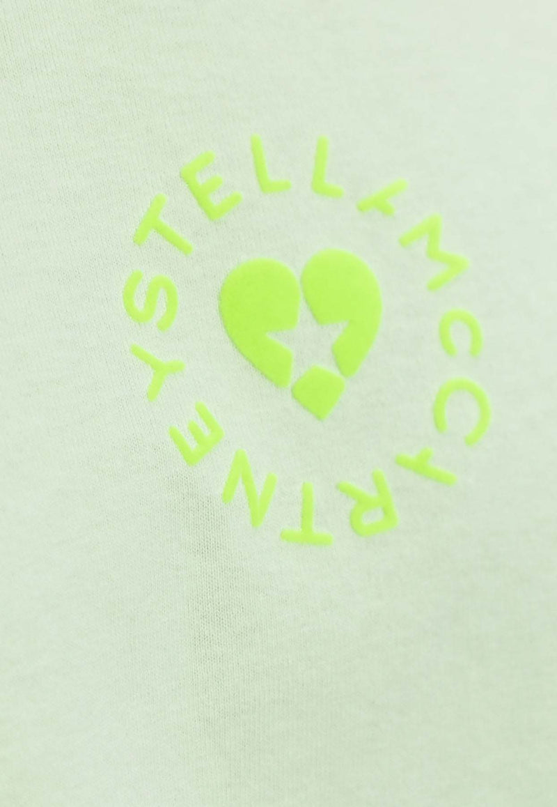Stella McCartney Mini Heart Logo T-shirt Green 6J0273 3SPY53-3442