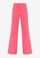 Stella McCartney Tailored Wool Pants Pink 640093 3CU704-5501