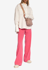 Stella McCartney Tailored Wool Pants Pink 640093 3CU704-5501