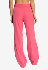 Stella McCartney Tailored Wool Pants Pink 640093 3CU704-5501