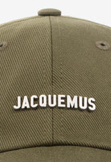 Jacquemus Frayed Logo Baseball Cap Green 235AC452 5012-560
