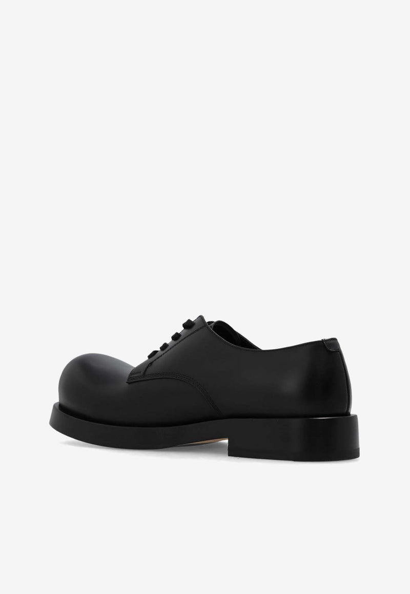 Bottega Veneta Tokyo Leather Derby Shoes Black 741324 V00H0-1000