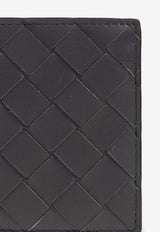 Bottega Veneta Intrecciato Leather Bi-Fold Wallet Ardoise 743211 VCPQ6-2078