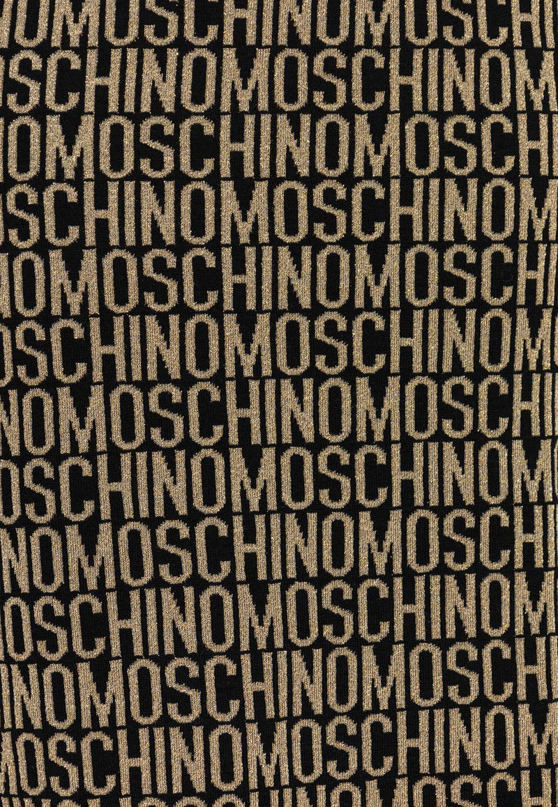 Moschino All-Over Logo Midi Dress 241EM A0481 2700-1606 Multicolor