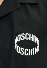 Moschino Logo Short-Sleeved Shirt 241ZR A0228 2035-1555 Black