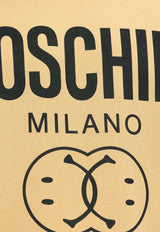 Moschino Double Smiley Logo Track Shorts Beige 241ZR J0347 2028-1148