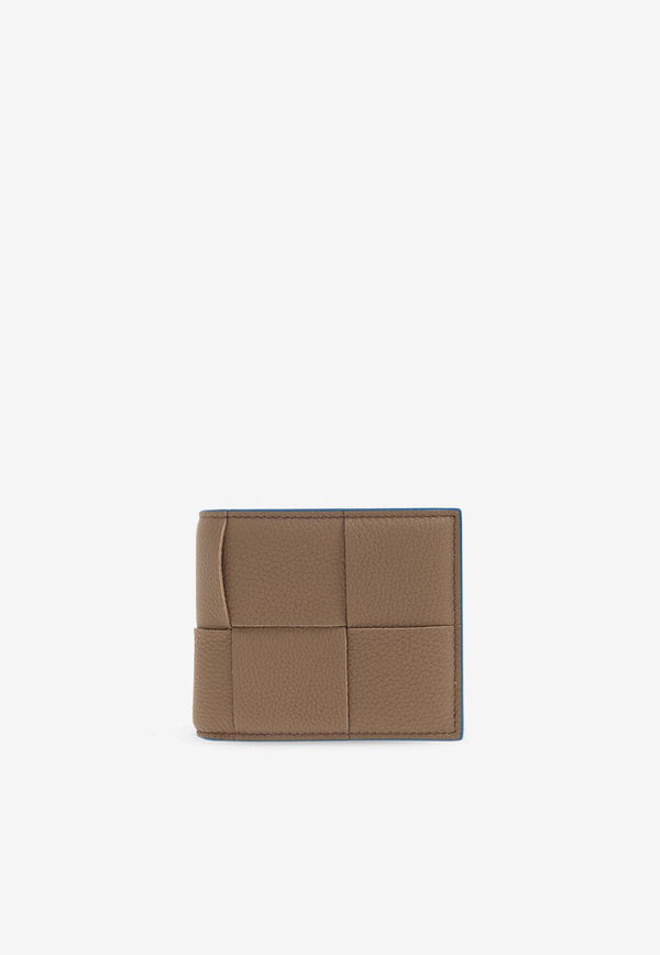 Bottega Veneta Cassette Bi-Fold Wallet in Intrecciato Leather Argil 749455 VCP14-2569