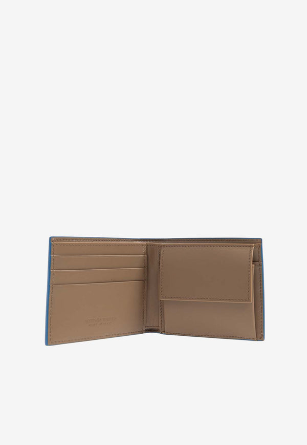 Bottega Veneta Cassette Bi-Fold Wallet in Intrecciato Leather Argil 749455 VCP14-2569