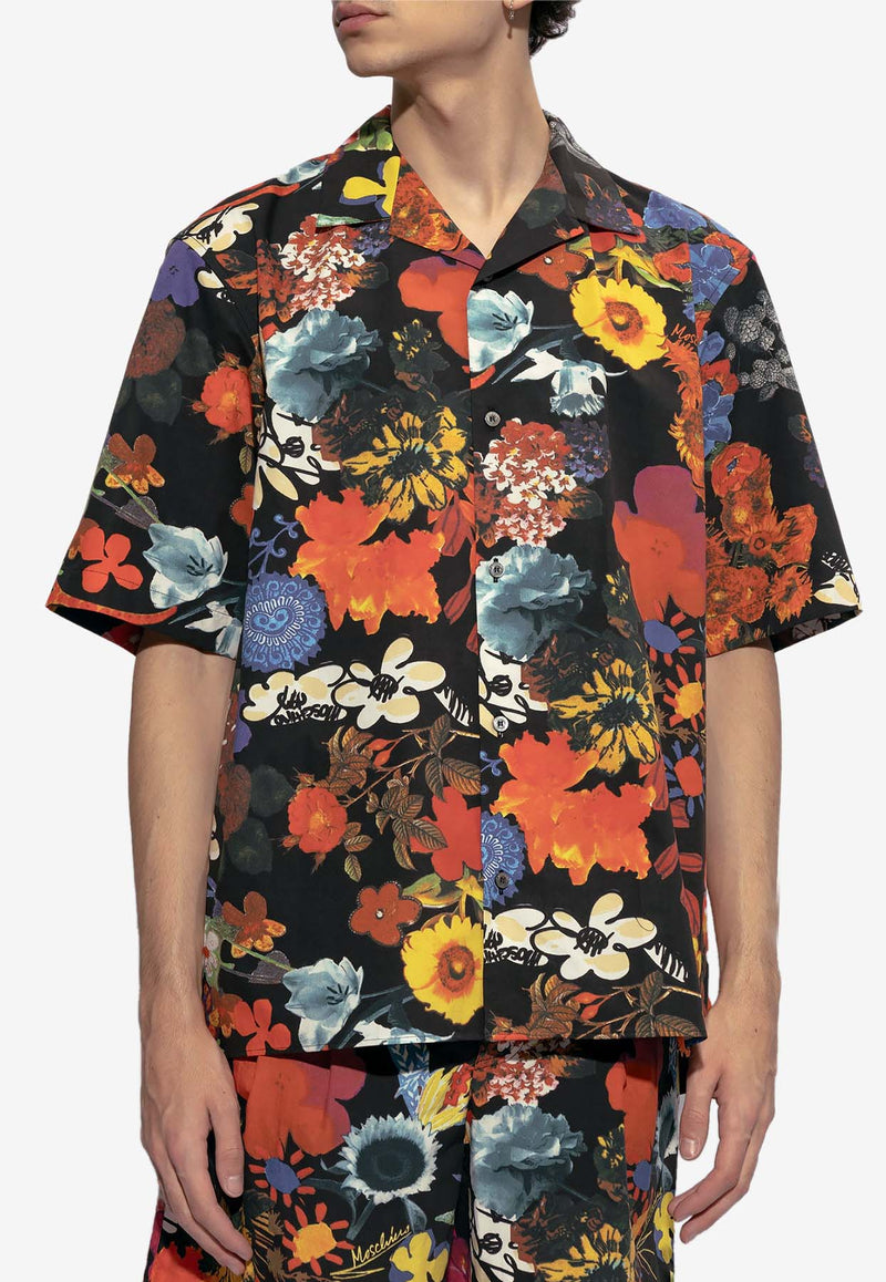 Moschino Floral Print Short-Sleeved Shirt Multicolor 241ZR J0210 2054-1888