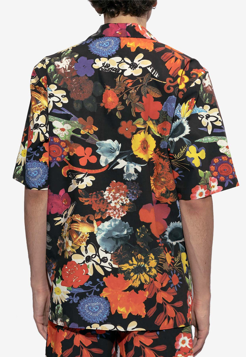 Moschino Floral Print Short-Sleeved Shirt Multicolor 241ZR J0210 2054-1888