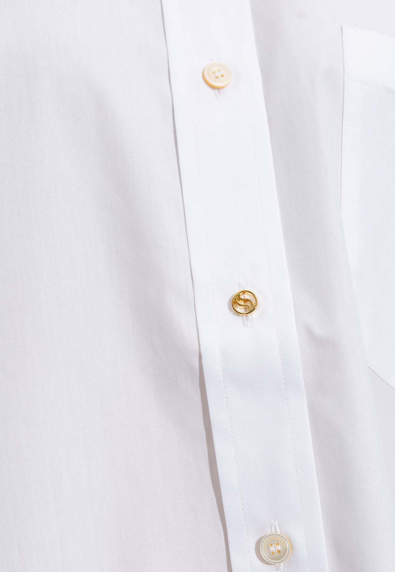 Stella McCartney Oversized Long-Sleeved Shirt White 620044 3CU100-9000