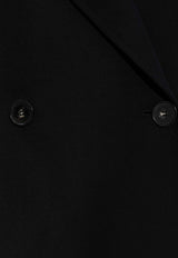 Stella McCartney Double-Breasted Wool Coat Black 660041 SPB05-1000