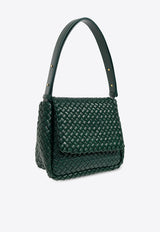 Bottega Veneta Small Cobble Padded Intrecciato Shoulder Bag Emerald Green 766783 V01D1-3049