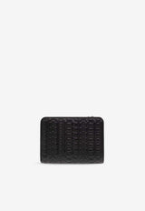 Marc Jacobs The Mini Monogram J Marc Leather Wallet Black 2R3SMP026S10 0-001