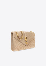 Saint Laurent Medium Envelope Shoulder Bag in Leather 600185 1U887-2638