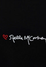 Stella McCartney Iconics Love Logo Crewneck T-shirt Black 6J0273 3SPY52-1000