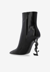 Saint Laurent Opyum 110 Ankle Boots in Patent Leather Black 693133 AACGC-1000