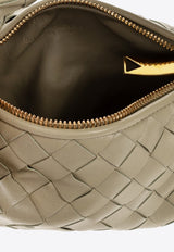 Bottega Veneta Mini Jodie Top Handle Bag in Intrecciato Leather Travertine 651876 VCPP5-2916