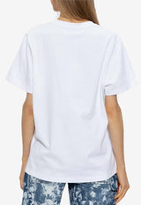 Stella McCartney Graphic Print Crewneck T-shirt White 6J0158 3SPY66-9000