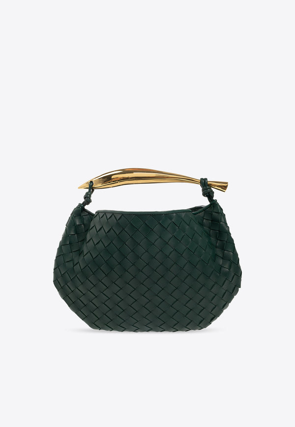 Bottega Veneta Small Sardine Intrecciato Leather Top Handle Bag Emerald Green 716082 VCPP1-3050