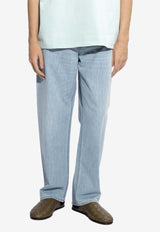 Bottega Veneta Straight-Leg Basic Jeans Light Blue 740397 V3N60-4946