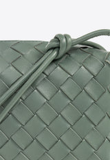 Bottega Veneta Mini Loop Leather Crossbody Bag Aloe 723547 V1G11-3198