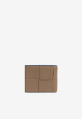 Bottega Veneta Cassette Leather Bi-Fold Wallet Argil 743004 VCP14-2569