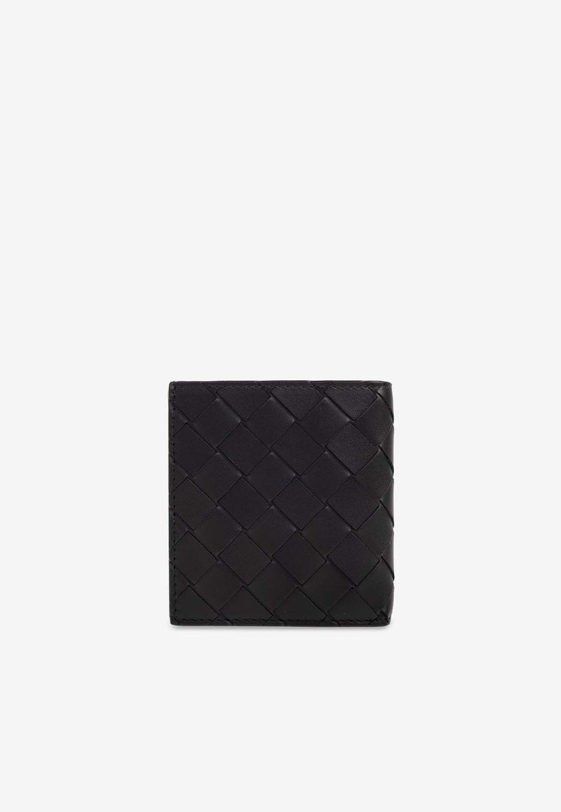 Bottega Veneta Intrecciato Slim Bi-Fold Wallet Black 749400 VCPQ4-8803
