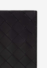 Bottega Veneta Intrecciato Slim Bi-Fold Wallet Black 749400 VCPQ4-8803