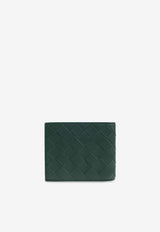 Bottega Veneta Intrecciato Leather Bi-Fold Wallet Emerald Green 743211 VCPQ6-3334