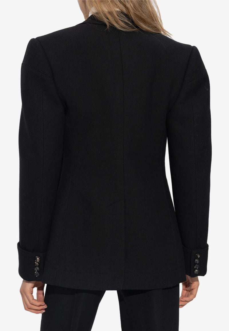 Bottega Veneta Single-Breasted Tailored Blazer Black 759699 VKPH0-1000