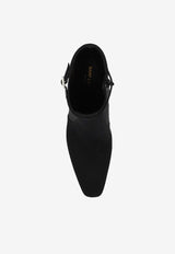 Saint Laurent Betty 70 Satin Ankle Boots Black 762978 9QN00-1000