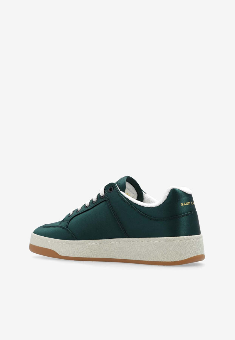 Saint Laurent SL/61 Low-Top Satin Sneakers Green 763252 9QN00-3018
