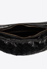 Bottega Veneta Medium Gemelli Intrecciato Leather Shoulder Bag Black 764281 VCPP1-1019