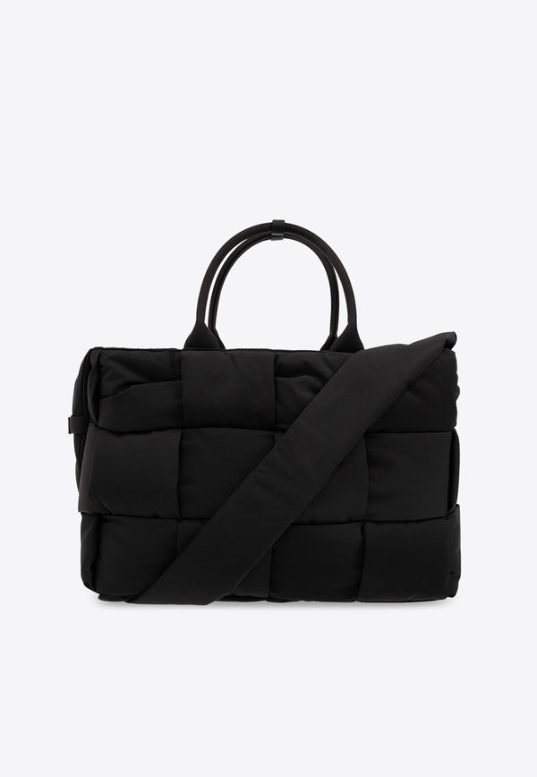 Bottega Veneta Large Arco Padded Top Handle Bag Black 765066 V30V2-8803