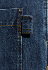 Bottega Veneta Belted Straight-Leg Jeans 771883 V2J80-4715