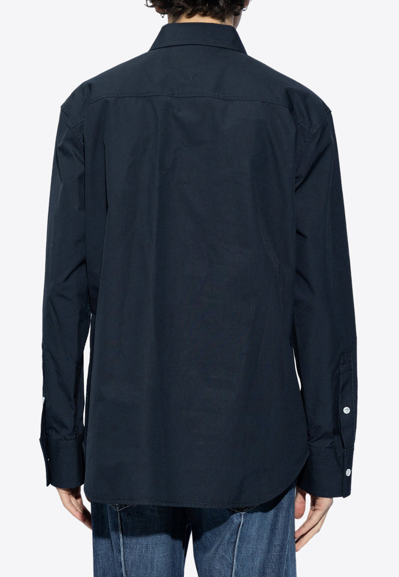 Bottega Veneta Top Stitching Long-Sleeved Shirt 767918 V2BL0-4140