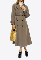 Bottega Veneta Trench-Style Wool Coat 772419 V3PG0-1144