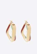 Bottega Veneta Twist Triangle Hoop Earrings 775180 VAHU4-1364