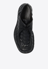 Bottega Veneta Haddock Lace-Up Shoes in Intrecciato Leather 776576 V2WT2-1000