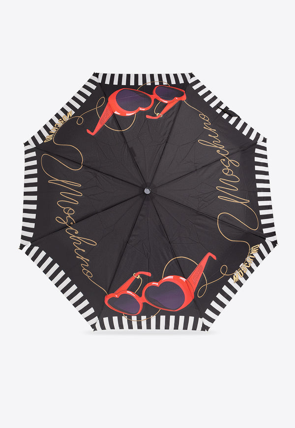 Moschino Sunglasses Print Open and Close Umbrella Black 8944 OPENCLOSEA-BLACK