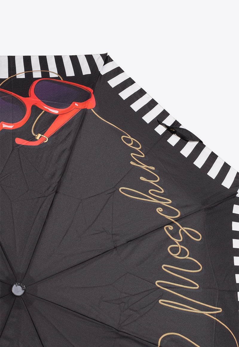 Moschino Sunglasses Print Open and Close Umbrella Black 8944 OPENCLOSEA-BLACK