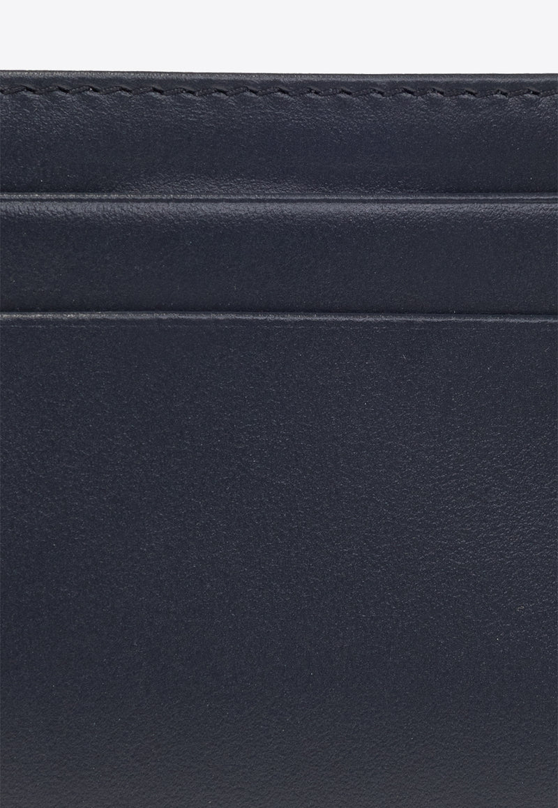 Dolce & Gabbana Logo Print Leather Cardholder Navy BP0330 AN244-HBII7