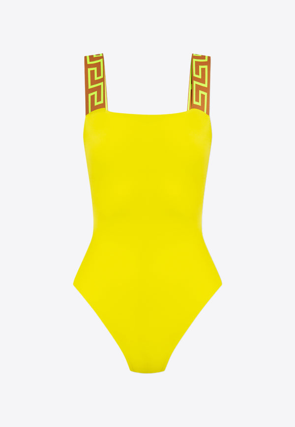 Versace Greca-Straps One-Piece Swimsuit ABD01098 A232185-2Y810