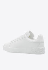 Dolce & Gabbana Portofino Low-Top Leather Sneakers White CK1544 A1065-80001