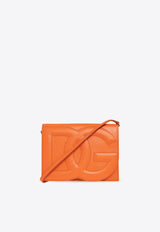 Dolce & Gabbana DG Logo Leather Shoulder Bag Orange BB7287 AW576-80244