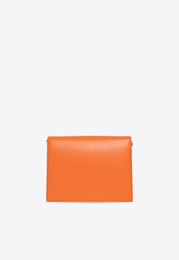Dolce & Gabbana DG Logo Leather Shoulder Bag Orange BB7287 AW576-80244